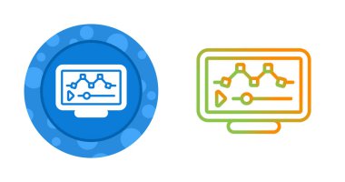 Bilgisayar simgesi. Beyaz arkaplanda vektör illüstrasyonu 