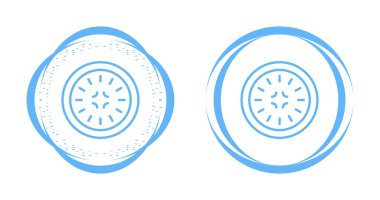 bisküvi simgesi beyaz arkaplanda izole 