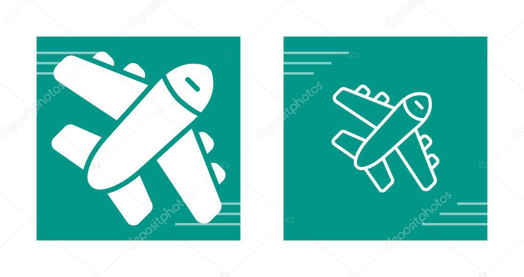 Plane departure icon, take off airplane sign isolated on white background