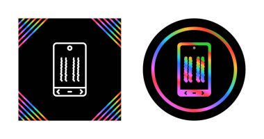 Titreşen ikon vektör çizimi tasarımı