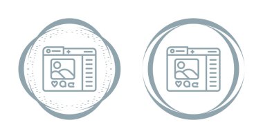 Sosyal medya profil sayfası beyaz arkaplanda olan bilgisayar dizinleri 