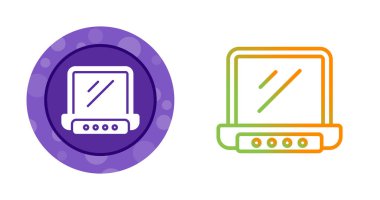 Renkli hatları olan modern bilgisayar izleme simgeleri