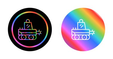 Traktör simgesi vektör çizimi 