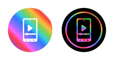 akıllı telefon simgeleri ayarlandı, vektör illüstrasyonu basit tasarım