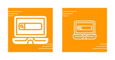 Bilgisayar simgesi beyaz arkaplanda izole edildi. vektör