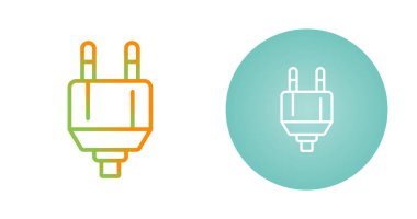 elektrik prizleri simgeleri web basit illüstrasyon