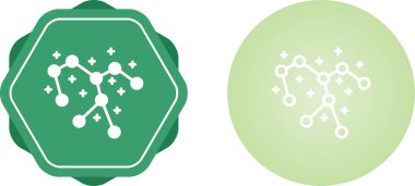 Takımyıldız Web simgesi vektör illüstrasyonu