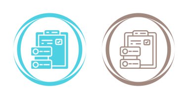 Yeşil çekli düz kağıt simgeleri, onay veya onay göstergesi.