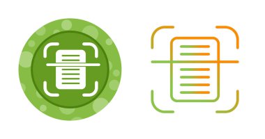 Satır arayüzü vektör simgesini ayarla