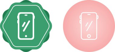 Basit bir web illüstrasyonu. Cep telefonlu düğmeler 