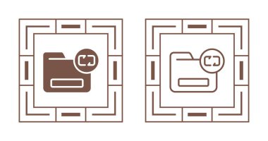 dizin yedekleme simgeleri ayarlandı, basit illüstrasyon 