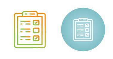 Yapılacaklar listesi web simgesi vektör çizimi