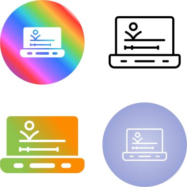 Beyaz arkaplanda dizüstü bilgisayarlar, vektör illüstrasyonu 