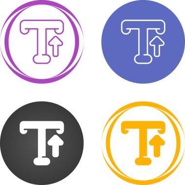 Typography web simgeleri seti, vektör illüstrasyonu