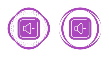 ses düğmesi simgeleri beyaz arkaplanda izole edildi