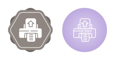 yazıcı vektörü simgeleri basit illüstrasyon