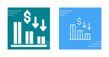 Beyaz arkaplan, düz tasarım vektör illüstrasyonunda izole edilmiş bar grafik düz simgeleri kümesi. 