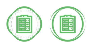 Yapılacaklar listesi web simgesi vektör çizimi