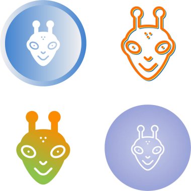  uzaylı vektör ağı simgeleri