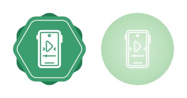 çalma düğmesi simgesi seti, oyuncu, vektör illüstrasyonu 