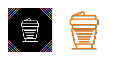 Kahve Web ikonu vektör illüstrasyonu