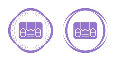 Beyaz arkaplanda depolama simgeleri kümesi, vektör illüstrasyonu          