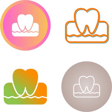 Diş simgesinin vektör tasarımı