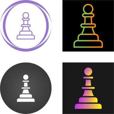 Satranç ikonu seti. vektör illüstrasyonu