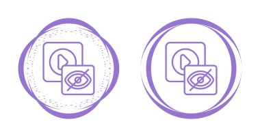 Beyaz arkaplanda özel ve çalma düğmeleri simgeleri, vektör illüstrasyonu  