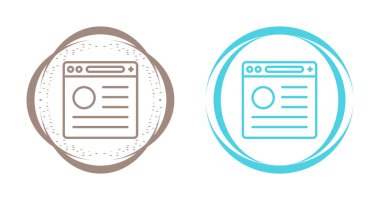 Arama sayfası, web sayfası, tarayıcı simgeleri ayarlandı. Vektör internet sembolü. resimleme 