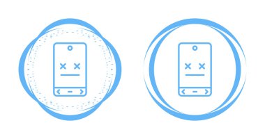 akıllı telefon simgeleri ayarlandı, vektör illüstrasyonu basit tasarım