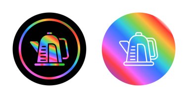 Elektrik ısıtıcısı simgeleri, vektör illüstrasyonu 