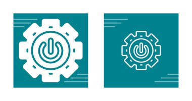 Dişli ağ simgesi, dişli dişli levhası. Seçenekler ana hat biçiminde ayarlanıyor. Vektör illüstrasyonu 