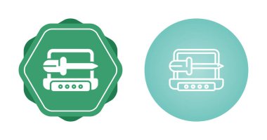 Bilgisayar ekranındaki kılıçlar beyaz arkaplanda izole edilmiş simgeler, vektör illüstrasyonu