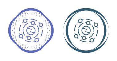 Güneş sistemi simgeleri ayarlandı, vektör illüstrasyonu