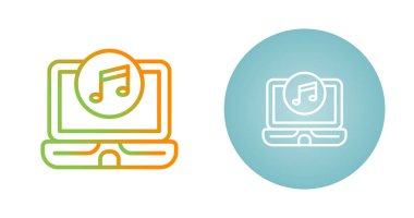 Müzik simgeleri kümesi, vektör illüstrasyonu