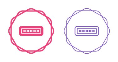 Dairesel hatlara sahip Usb c port simgeleri