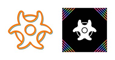 Biyolojik tehlike sembolleri, virüs işaretleri, ağ simgeleri, vektör illüstrasyonu