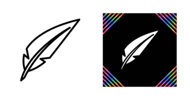 Tüylü ağ simgesi vektör illüstrasyonu