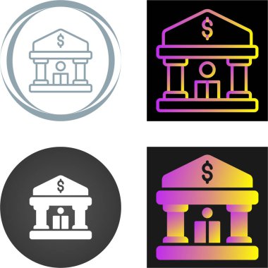 Banka web simge vektör çizim