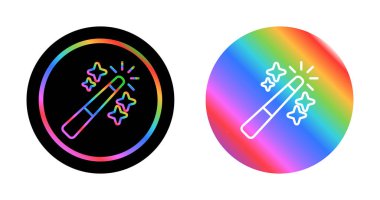 Sihirli Değnekler web simgeleri vektör çizimi 