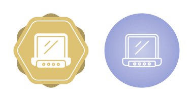 beyaz arkaplanda dizüstü bilgisayar simgeleri, vektör illüzyonu 