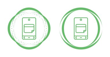 akıllı telefon simgeleri ayarlandı, vektör illüstrasyonu basit tasarım