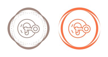 Anahtar Deliği Web simgesi vektör çiziminde