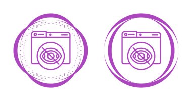 Göz ayarlama simgeleri. Yasak semboller.