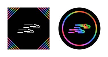 Rüzgar simgeleri ayarlandı, vektör illüstrasyonu   