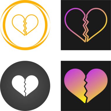 Beyaz arka planda izole edilmiş renkli kalp simgeleri. vektör illüstrasyonu 