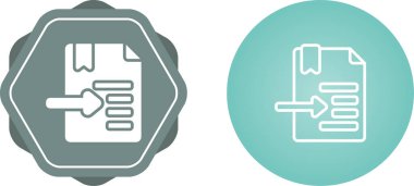 belge web simgesi vektör illüstrasyonu