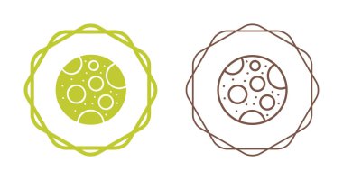 Dolunay hava ikonları ayarlandı. Vektör illüstrasyonu