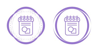 Not defteri satır simgesi. Mobil konsept ve web tasarımı için dizüstü bilgisayar stili işareti. Günlük Kitabı ana hatları vektör simgesi. Sembol, logo çizimi. Vektör grafikleri